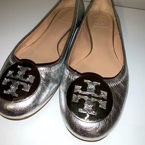 Tory Burch Chrome Flats